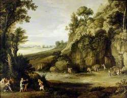 Mythological Landscape with Nymphs and Satyrs