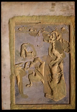 One of five woodblocks for Les Sarcleuses (Les Travaux des Champs)