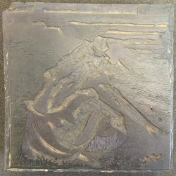 One of four woodblocks for Little May