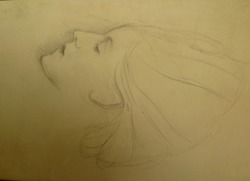 Recto: Portrait of Mary Constance Hilliard, later Mrs W.H. Churchill  
Verso: Study of a patterned form, possibly a shell