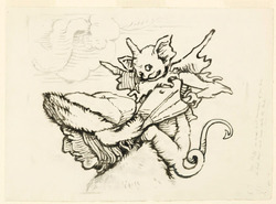 The Head of a Miser: enlarged Drawing from Lützelburger's Woodcut of 'The Councillor', from the Series of 'Images of Death'