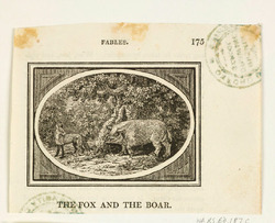 The Fox and the Boar (from 'Fables of Aesop and Others')