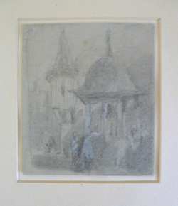 Domed Well with a Spire behind