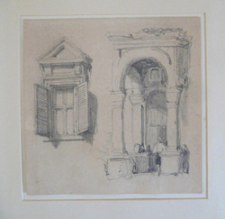 Recto: A Window and a Doorway
Verso: Sketch of a Figure and a Doorway