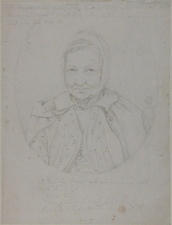 Portrait of Margaretta, Mr West's Housekeeper at Rome