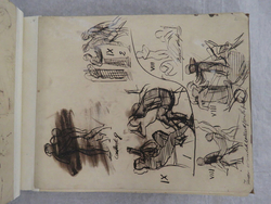 Studies for illustrations to the Iliad and the Odyssey, The Iliad, Book 9