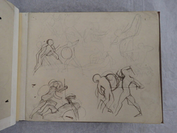 Studies for illustrations to the Iliad and the Odyssey, The Iliad, Battle scenes