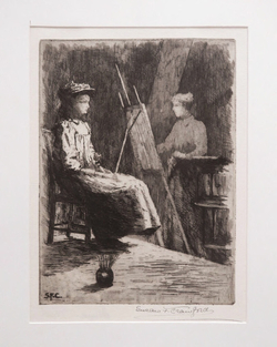 A painter and her model