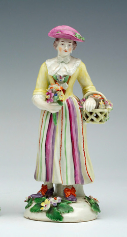 Figure of a Gardener's companion, one of a pair