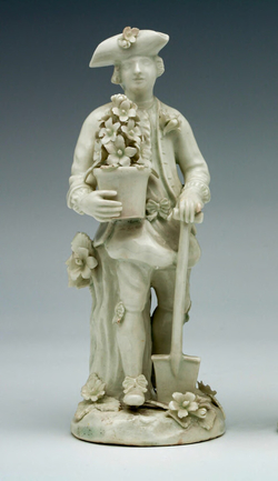 Figure of a Gardener, one of a pair
