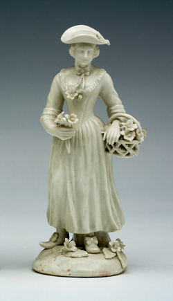Figure of a Gardener's companion, one of a pair