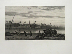 Bords du Nil | Eastern River Scene (descriptive)