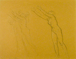 Sheet of female Figures for the 'Return of Persephone'