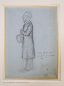 Portrait Caricature of Antony Cooper, 7th Earl of Shaftesbury