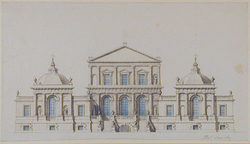 Design for the Façade of a Villa in Palladian Style