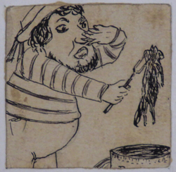 A Sailor smelling Seaweed