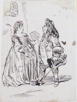 A Man and Woman in 18th-century Dress