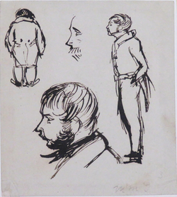 Sketches of the Head and Figure of a Man