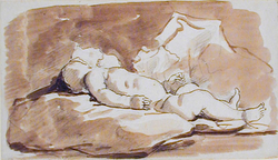 A sleeping baby