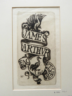 Book-plate of James Arthur, No.1