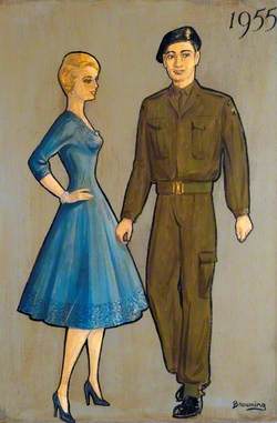 Soldier and Lady of 1955
