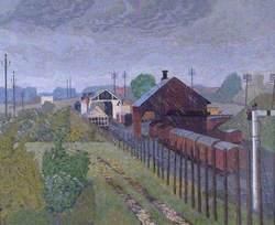 Thame Station in Rain, Oxfordshire