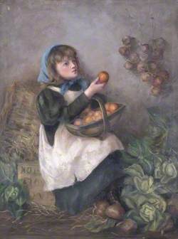 Young Woman with Fruit Basket