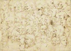 Sheet of Caricature Heads