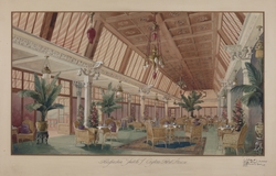 Perspective Sketch of the Ceylon Rest House