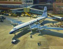 'Bristol Britannia' at Heathrow Airport