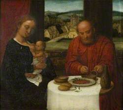 The Holy Family at a Meal