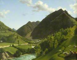 A View of Cauterets in the Pyrenees