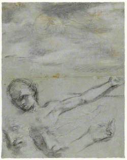Studies for the Head, Left Arm and Body of Christ – Study for a Figure in the Perugia 'Deposition'