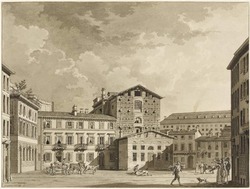 A view in Milan: Piazza del Teatro Filodrammatico