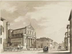 A view in Milan: church of S. Angelo de Padri Minori Osservanti