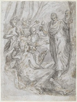 Christ healing the sick (?)