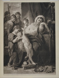 Agrippina, surrounded by her children, weeping over the ashes of Germannicus