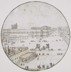 Monte Cavallo and the Quirinale and the horse breakers