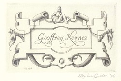 Bookplate of Geoffrey Keynes