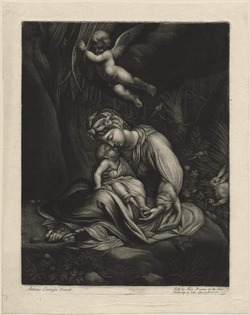 Hagar and Ishmael in a wood