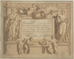 Subscription ticket for the series of twelve prints in chiaroscuro