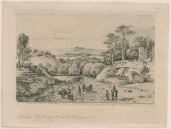 Vue du grand chemin de Fontainebleau à Bouron