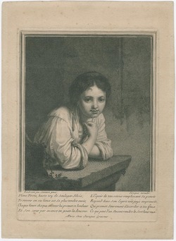 Young girl at a window
