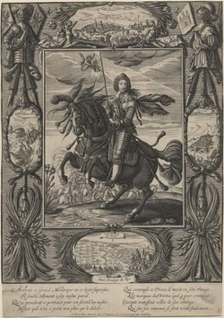 Louis XIII, King of France, on horseback