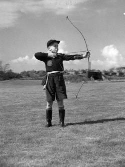 Boy Doing Archery