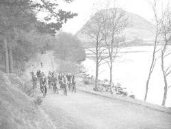 Cyclists at Loweswater