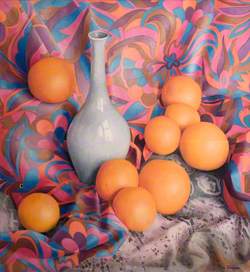 Oranges with a Vase