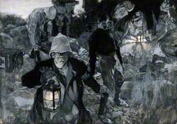 Boer War: Searching for the Wounded from the Battlefield at Night