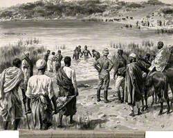 Holy Lake, Mount Zuqualla, Abyssinia: Pilgrims Being Led to the Lake in Hope of a Miracle
