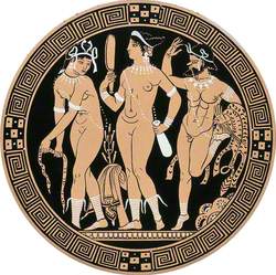 Two Women at Their Toilet, a Satyr Looks On